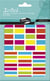 Gommettes colorées rectangles  - Initial