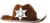 Chapeau Cowboy marron en mousse rigide