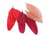 6 plumes - corail & rouges - Créalia