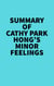 Summary of Cathy Park Hong's Minor Feelings