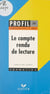 Le compte rendu de lecture - Exposé, fiche de lecture