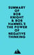 Summary of Bob Knight & Bob Hammel's The Power of Negative Thinking