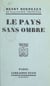 Le pays sans ombre