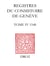 Registres du consistoire de Genève au temps de Calvin - Tome IV, 1548, avec extraits des Registres du Conseil, 1548-1550