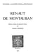 Renaut de Montauban - Édition critique du manuscrit Douce
