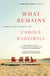 What Remains - A Memoir of Fate, Friendship, and Love
