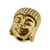 2 perles Bouddha doré - acier inoxydable