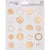 Lot de 20 stickers pour emballage - Or réveillon
