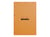 Bloc-notes - Orange - Format A4 21 x 29.7 cm - Rhodia - 160 pages petits carreaux