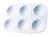 Palette plastique rectangulaire 6 alvéoles