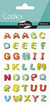 Stickers 3D autocollant Maildor - Cooky Alphabet pep's - 7,5  x 12 cm - 35 pièces