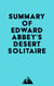 Summary of Edward Abbey's Desert Solitaire