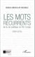 Les mots récurrents de la vie politique en RD Congo - (1997-2015)
