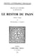 Le Restor du Paon