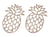2 breloques dorées « Ananas »  - Créalia