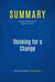 Summary: Thinking for a Change - Review and Analysis of Maxwell's Book