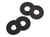 Fender - 4 Bloqueurs de sangle pour guitare - Black