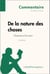 De la nature des choses de Lucrèce - L'homme et la mort (Commentaire) - Comprendre la philosophie avec lePetitPhilosophe.fr