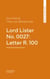 Lord Lister No. 0027: Letter R. 100