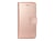 Etui folio universel rose métal taille L