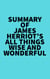 Summary of James Herriot's All Things Wise and Wonderful
