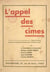 L'appel des cimes - Conférences organisées par l'Union de libres penseurs et de libres croyants pour la culture morale