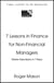 7 Lessons in Finance for Non-Financial Managers - Master Finance Basics in 7 Steps