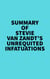 Summary of Stevie Van Zandt's Unrequited Infatuations