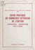 Guide pratique du commerce extérieur de l'édition. Exportation-importation, 1977-1978