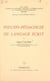 Psycho-pédagogie du langage écrit - Cours donné à l'Institut de psychologie appliquée et d'hygiène mentale de l'Université de Clermont-Ferrand, 1963-1964. Programme de psycho-pédagogie reééducative