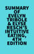 Summary of Evelyn Tribole &  Elyse Resch's Intuitive Eating, 4th Edition