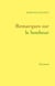 Remarques sur le bonheur