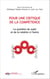 Pour une critique de la compétence - La question du sujet et de la relation à l'autre