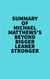 Summary of Michael Matthews's Beyond Bigger Leaner Stronger