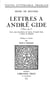 Lettres à André Gide - (1891-1911)