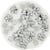 24 strass fleurs cristal