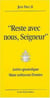 "reste avec nous, Seigneur" - lettre apostolique