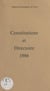 Constitutions et Directoire 1986