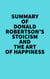 Summary of Donald Robertson's Stoicism and The Art of Happiness