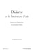Diderot et la littérature d'art - Aspects de l'intertexte des premiers Salons
