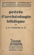 Précis d'archéologie biblique