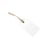 Lot de 25 étiquettes blanches 4,5 x 8 cm avec œillet doré et ficelle 5 m - Créalia