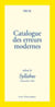 Catalogue des erreurs modernes - selon le syllabus - 8 décembre 1864