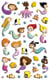 Stickers Cooky Maildor - 7,5 x 12 cm - Sirènes - 1 planche