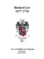 Richard Lee 1677 - 1726 - Lees of Virginia Lost Lineages a Series by Jacqueli Finley, #2