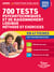 700 tests psychotechniques et de raisonnement logique - Méthode et exercices en 47 fiches - Concours 2026-2027 - Catégories A, B et C