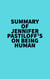 Summary of Jennifer Pastiloff's On Being Human