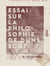 Essai sur la philosophie de Duns Scot