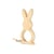 Rond à serviette lapin en bois - Créalia