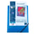 Chemise à élastique 3 rabats A4 personnalisable - Kreacover - Polypro - Bleu